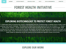 Tablet Screenshot of foresthealthinitiative.org
